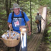 Jay Justice and Michael Stump on swinging bridge